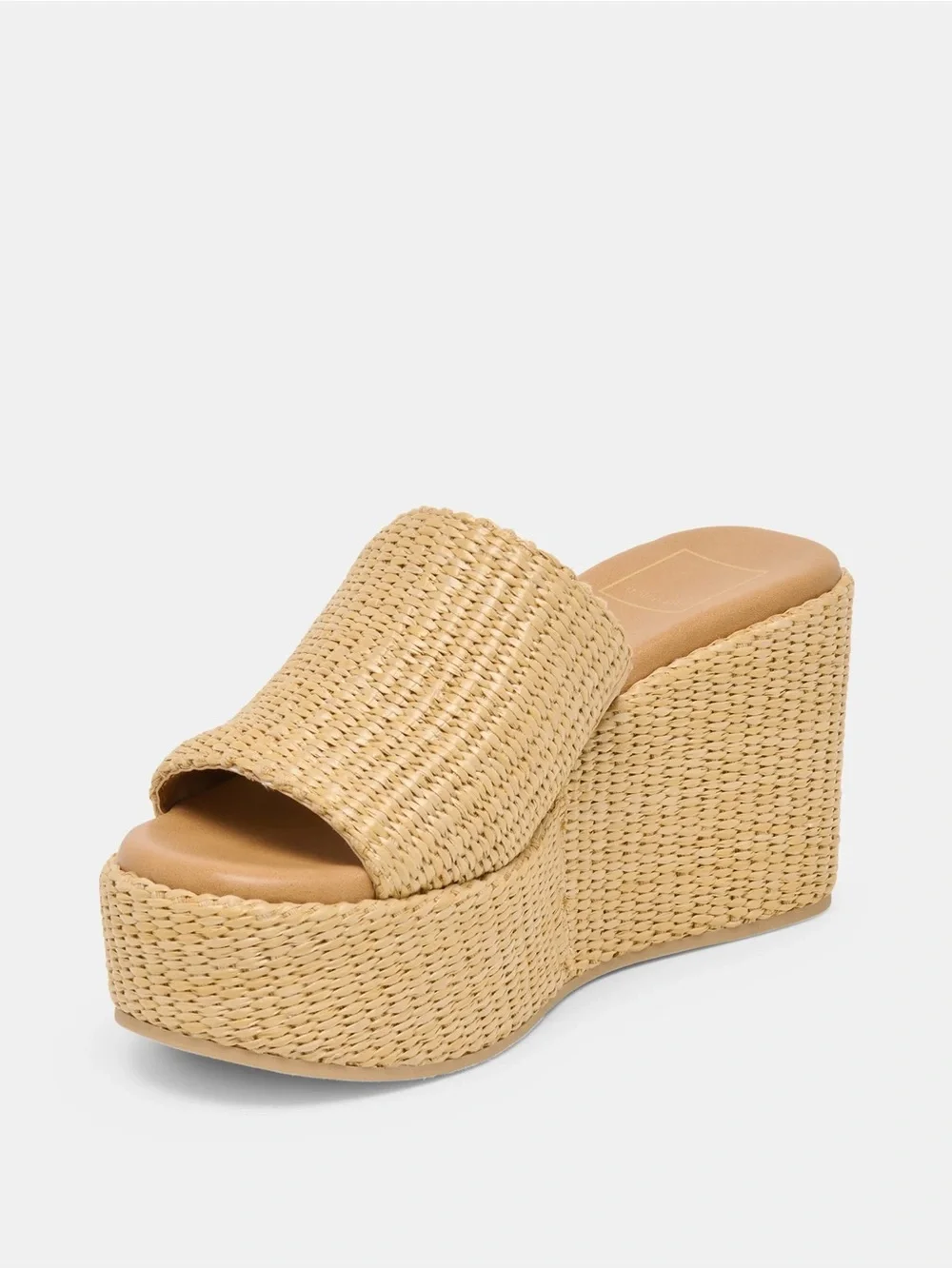 Dolce Vita Joclyn Wedge Sandals Light Natural Raffia Women’s Size 11 NWT